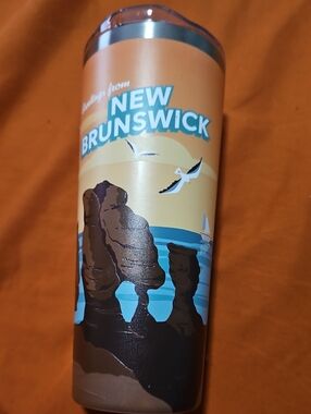 Tim Hortons New Brunswick Orange Travel Tumbler